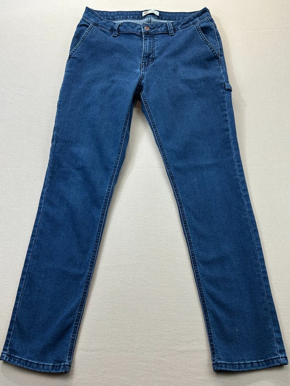 DicKies Crafted for Womens Jeans Size 8 Blue Denim Mid Rise Straight Stretch
